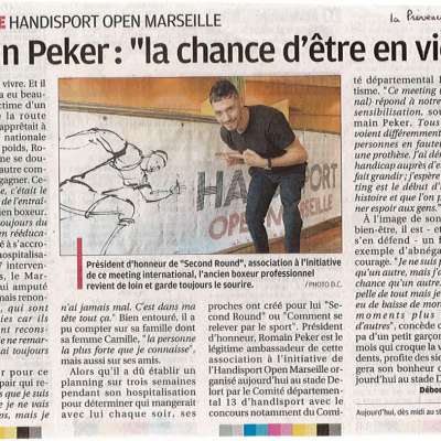 Article La provence - Annonce meeting