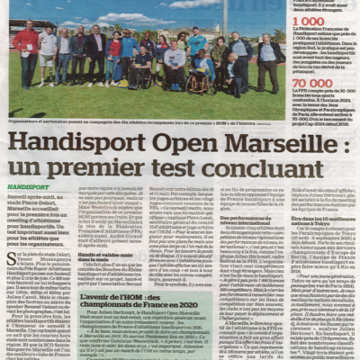 Article La marseillaise - Meeting